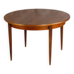 Table ronde vintage scandinave en teck, 1960