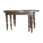 Table ronde xixe siecle  rallonges