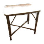 Table en rotin des annes 60
