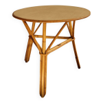 Table en rotin vintage