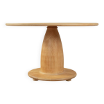 Table de salle  manger des annes 80 avec un pais pitement en bois