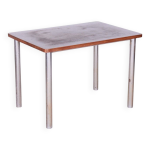 Table de salle à manger bauhaus en noyer, république tchèque, 1930s Table de salle à manger bauhaus en noyer, république tchèque, 1930s