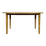 Table de salle  manger en chne, 1 rallonge