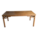 Table de salle à manger chinoise ancienne en orme Table de salle à manger chinoise ancienne en orme