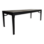 Table de salle  manger chinoise qing noire (230 cm) milieu  fin du xviiie sicle laque d'origine