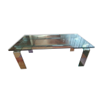 Table salle  manger decoma design stilt glass  rallonges