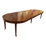 Table de salle � manger extensible louis xvi en acajou d'�poque directoire