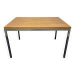 Table de salle � manger extensible en noyer walter wirtz pour wilhelm renz