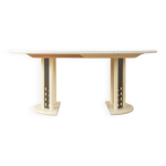 Table de salle � manger extensible postmoderne de thonet, datant des ann�es 1980