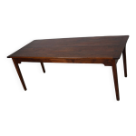 Table de salle à manger de ferme rustique antique en chêne, france, début du 20ème siècle Table de salle à manger de ferme rustique antique en chêne, france, début du 20ème siècle
