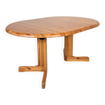 Table de salle  manger ovale extensible en pin de style danois