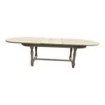 Table de salle  manger ovale avec une rallonge