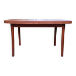 Table de salle � manger ovale + rallonge style scandinave vintage ancienne