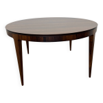 Table de salle  manger ovale rossewood par johannes andersen pour cfc silkeborg, 1960s