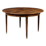 Table de salle  manger pliante ronde vintage en palissandre par agner christoffersen, danemark