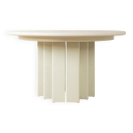 Table de salle  manger postmoderne de cor, annes 1980, extensible, en merisier massif