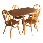 Table de salle à manger rétro blonde ercol modèle 383 et quatre chaises de cuisine windsor modèle 370 ... Table de salle à manger rétro blonde ercol modèle 383 et quatre chaises de cuisine windsor modèle 370 ...