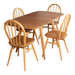 Table de salle à manger rétro blonde ercol modèle 383 et quatre chaises de cuisine windsor modèle 370 ... Table de salle à manger rétro blonde ercol modèle 383 et quatre chaises de cuisine windsor modèle 370 ...