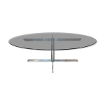 Table de salle  manger roche bobois, attribue  florence knoll, 1970s