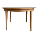 Table de salle � manger ronde extensible vintage omann jun