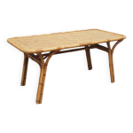 Table de salle � manger en rotin 1970