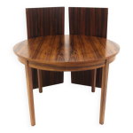 Table de salle à manger scandinave extensible en palissandre, suède, 1960 Table de salle à manger scandinave extensible en palissandre, suède, 1960