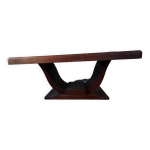 Table salle  manger style art dco bois padouk