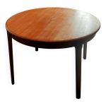 Table de salle  manger en teck avec rallonges (4  6 personnes) sign lb -