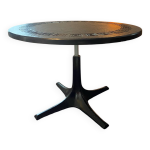 Table de salle � manger vintage de ilse m�bel, 1960s ronde et noire d
