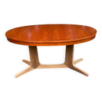 Table scandinave ovale extensible baumann teck 240cm 1980 Table scandinave ovale extensible baumann teck 240cm 1980