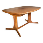 Table scandinave teck ovale vintage pied central �toile