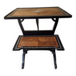 Table, serviteur muet ou à écrire à 2 plateaux, maison alphonse giroux Table, serviteur muet ou à écrire à 2 plateaux, maison alphonse giroux