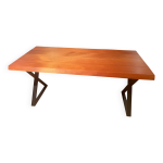 Table en sipo (bois massif) artisanale