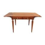 Table style louis xvi en palissandre incrustation citronnier