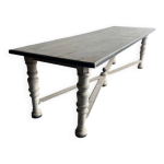 Table de style monastre franais en bois massif gris table de salle  manger extra - longue de style ...