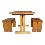 Table et tabourets charlotte perriand Table et tabourets charlotte perriand