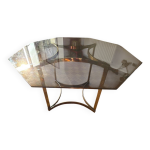 Table en verre style année 70 roche bobois Table en verre style année 70 roche bobois
