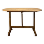 Table de vigneron en chêne brut pliante Table de vigneron en chêne brut pliante