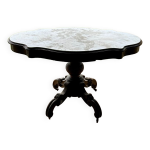 Table violon guridon napolon iii en marbre