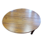 Table  volets 6 pieds en noyer