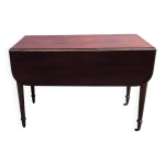 Table  volets acajou a rabats et 1 tiroir