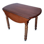 Table à volet ronde en bois massif Table à volet ronde en bois massif