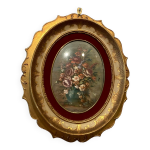 Tableau ancien , nature morte aux fleurs sauvages sign xx sicle