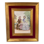 Tableau ancien, les parisiennes, sign j fallet