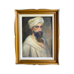 Tableau ancien, portrait d homme au turban , xx siècle, signé Tableau ancien, portrait d homme au turban , xx siècle, signé