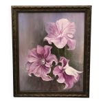 Tableau bouquet de fleurs nature morte peinture  l'huile