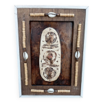 Tableau avec cadre blanc d'un artistes peintres marocain jaddioui wadii sign