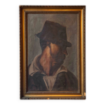 Tableau l homme au chapeau