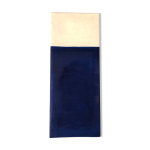 Tableau huile bleu blanc abstrait