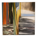 Tableau l'huile sur toile abstrait contemporain